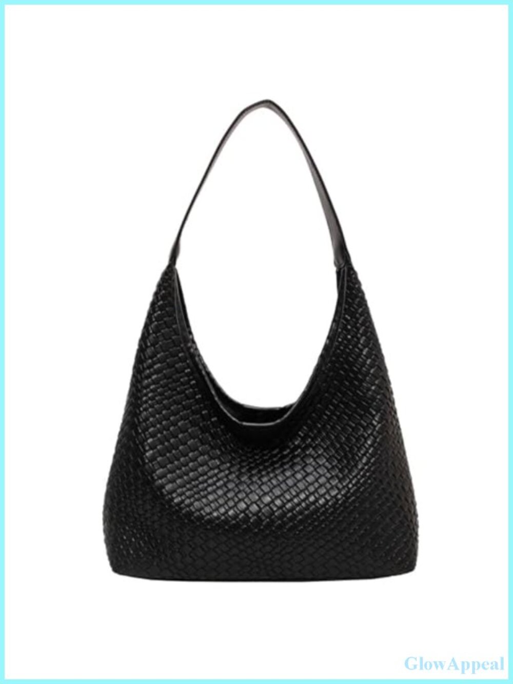 Large Capacity Woven Hobo Tote Bag Women Top-Handle Shoulder Crossbody Purse